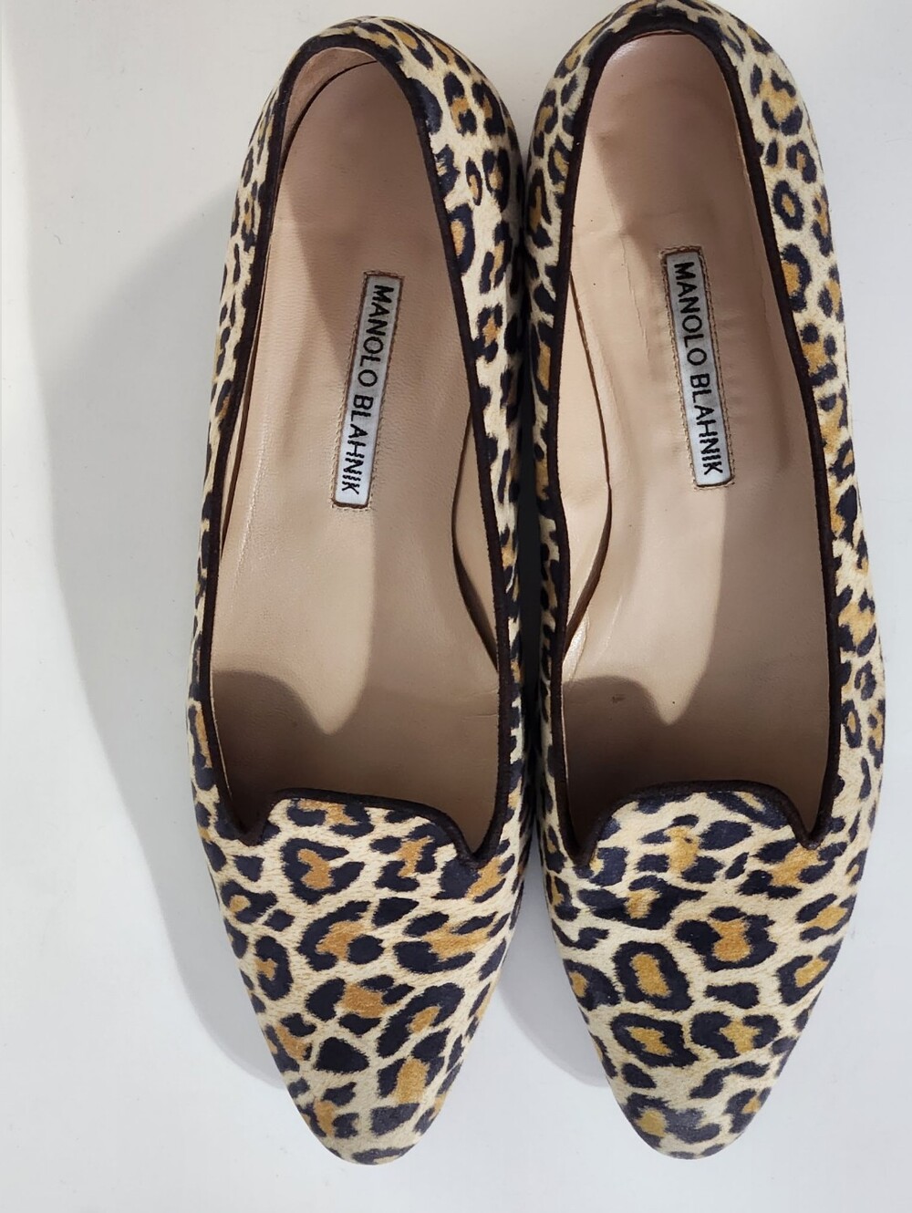 MANOLO BLAHNIK Leopard Print Women’s Ballet Flats - LEOPARD Animal Print